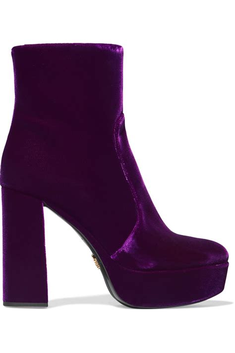 prada velvet bootie|Prada boots for women.